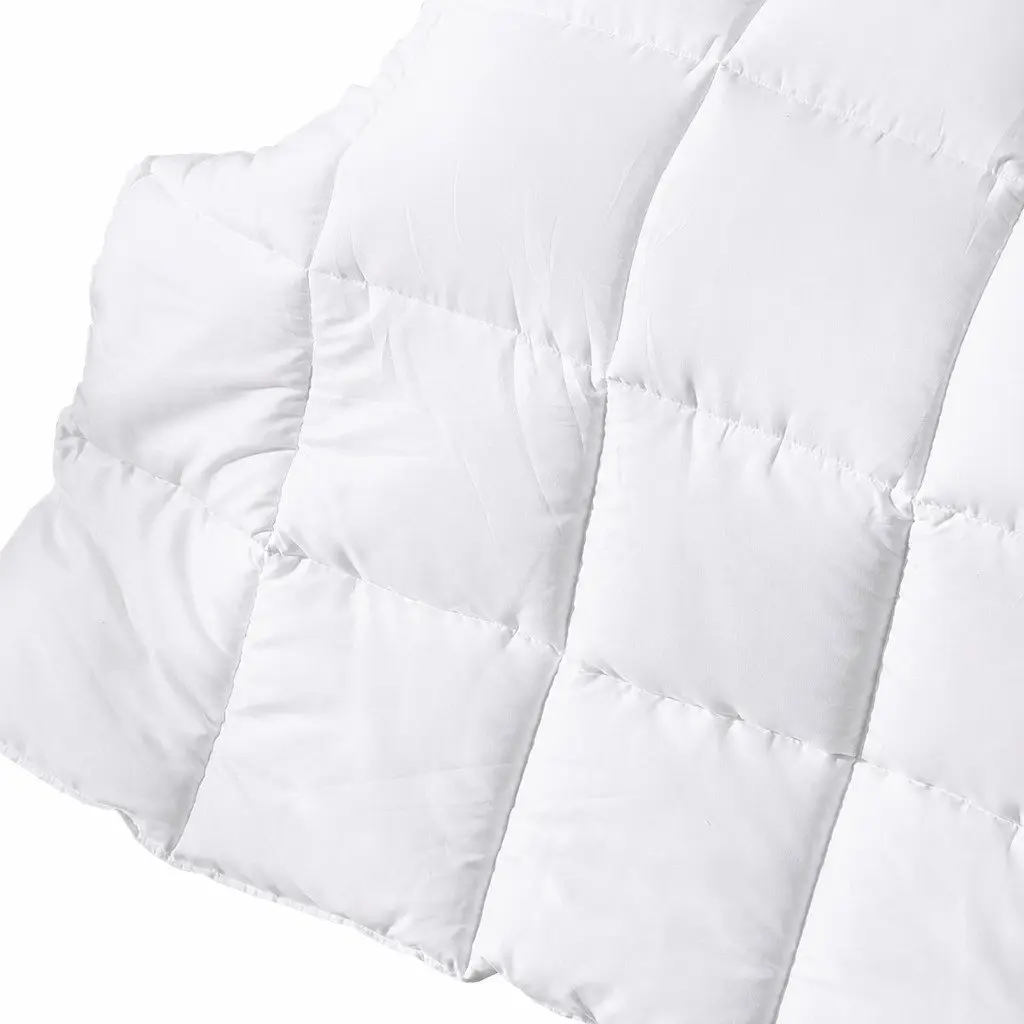 Bamboo Quilt King Single 200GSM All Season Bedding Soft Breathable Baffle Box