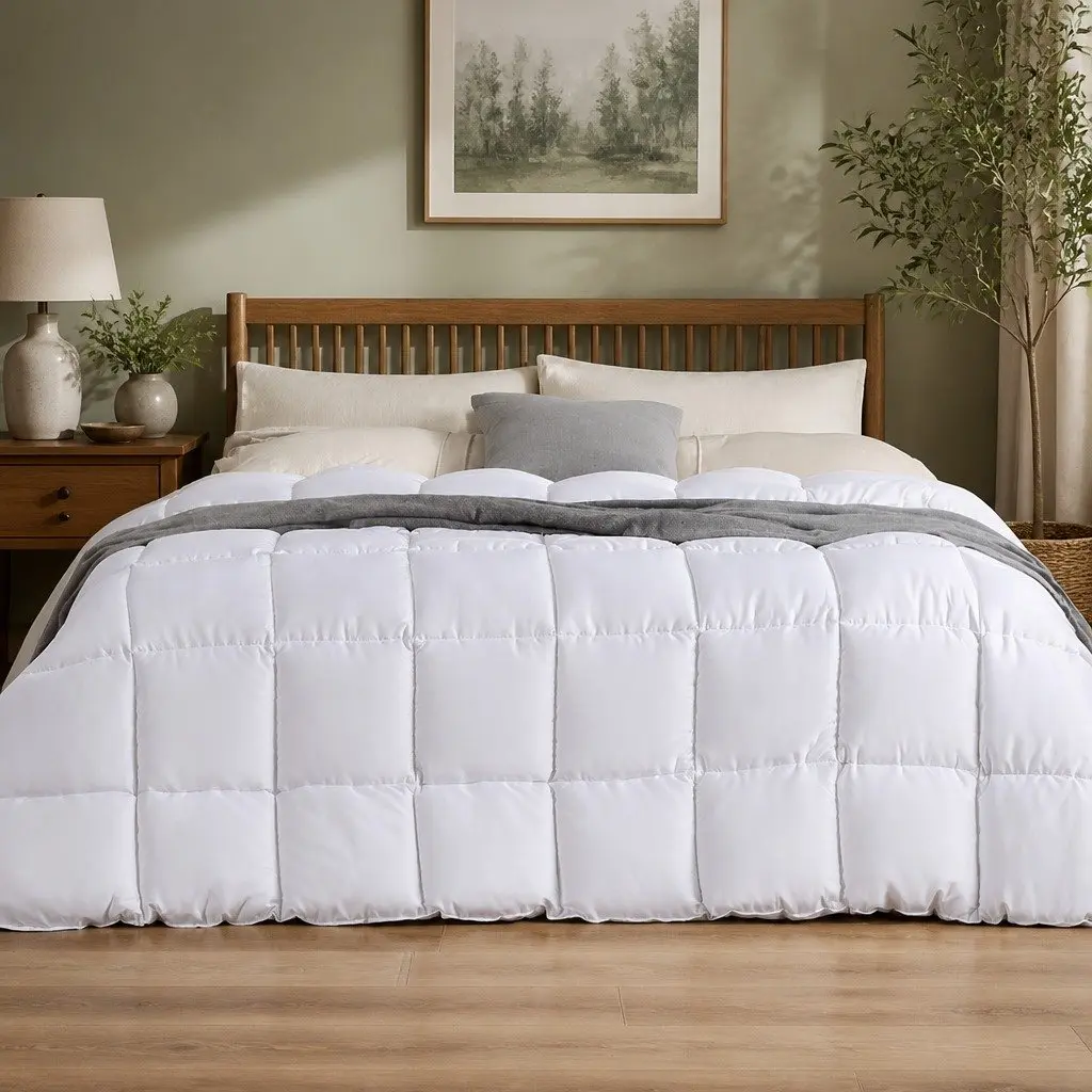 Bamboo Quilt Single 200GSM All Season Lightweight Soft Breathable Bedding
