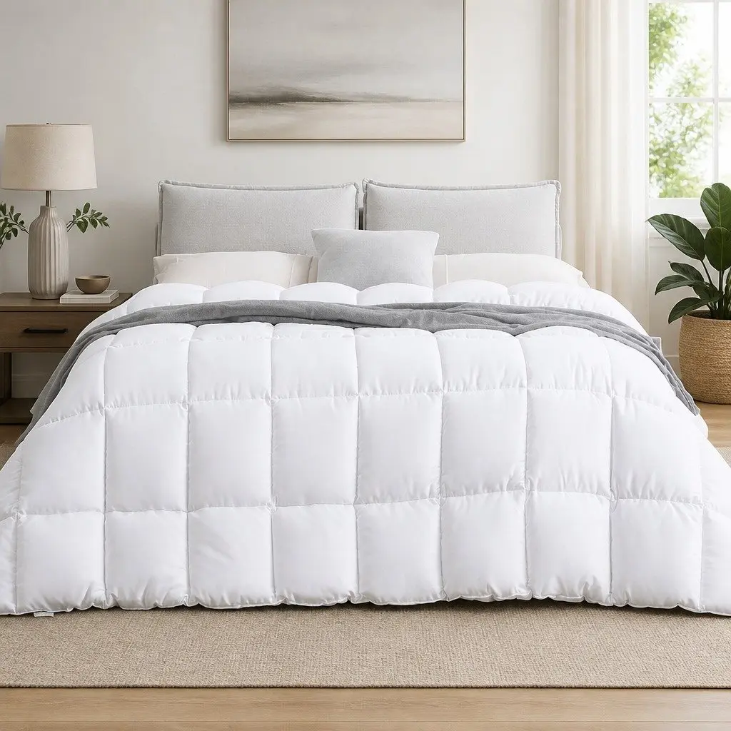 Bamboo Quilt Single 400GSM All Season Winter Doona Duvet Bedding Comforter