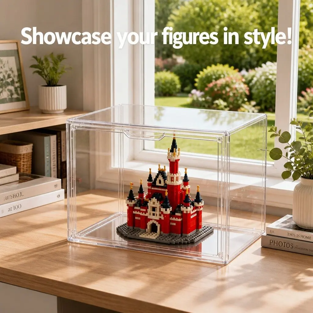 Acrylic Display Case for Collectibles Figures 36cm L x 22cm W x 27cm H