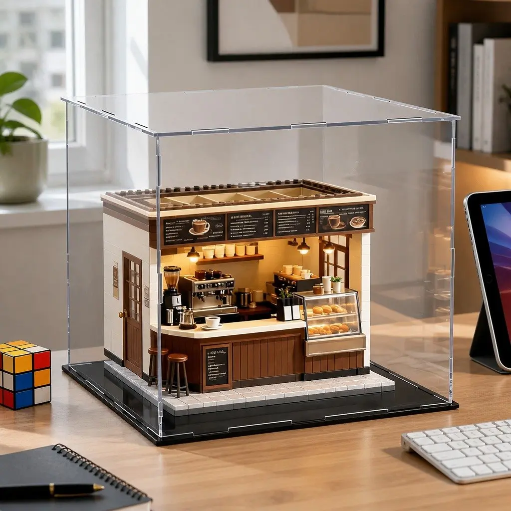 Acrylic Display Case 30x30x30cm for Collectibles