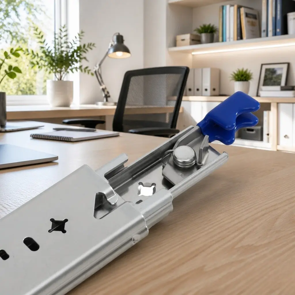 Heavy Duty Drawer Slides Full Extension Locking 750mm to 1500mm Silver 115kg Capacity