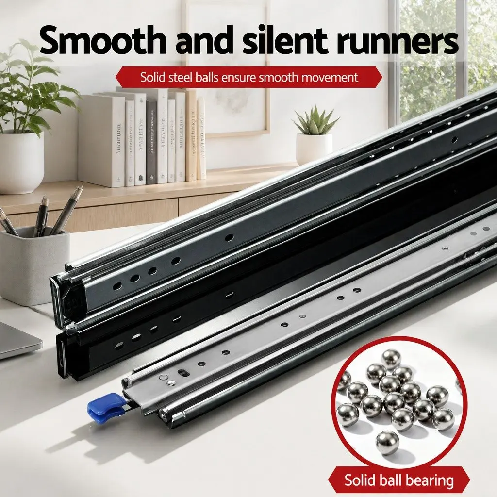 Heavy Duty Drawer Slides Kitchen Bathroom 1804mm to 3608mm