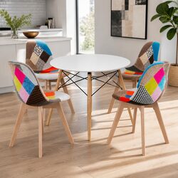Specifications for Round Dining Table and 4 Chairs Set