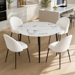 Round Marble Dining Table and 4 Chairs Specifications