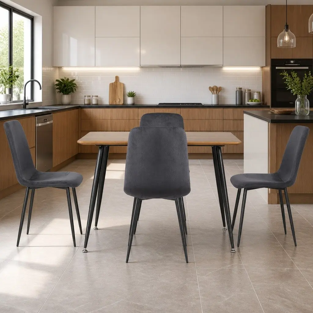 Dining Table and 4 Chair Set