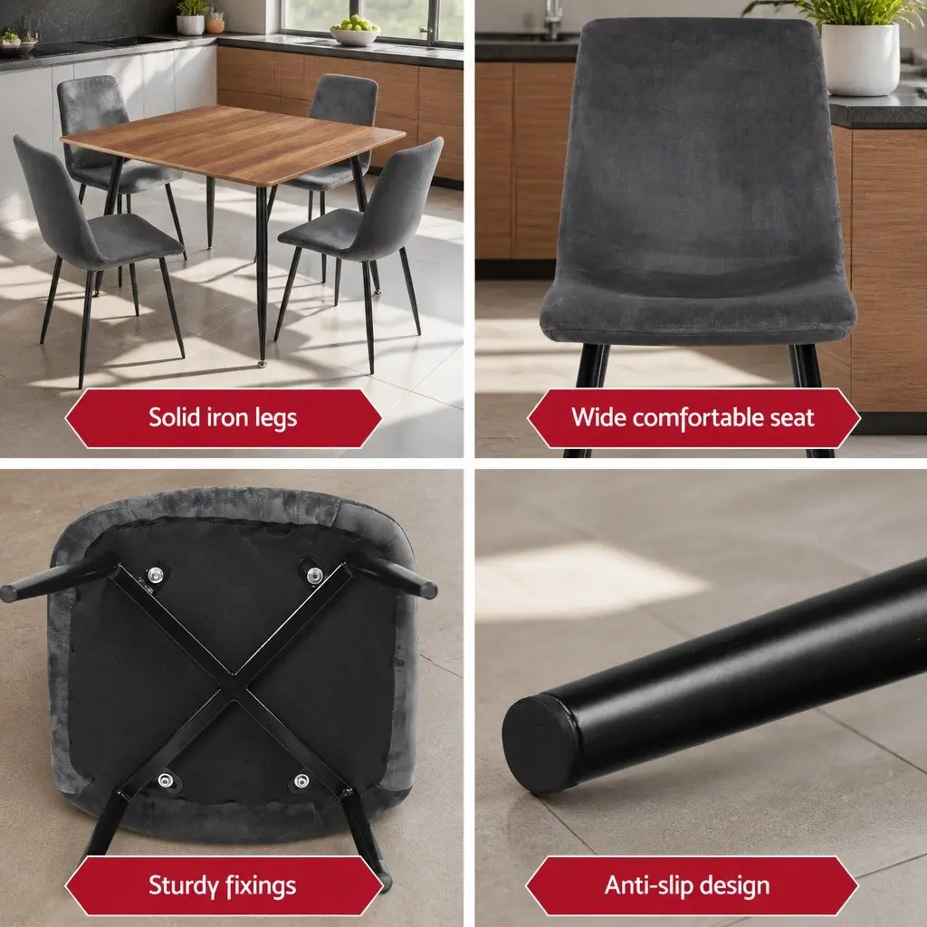 Dining Table and 4 Chair Set