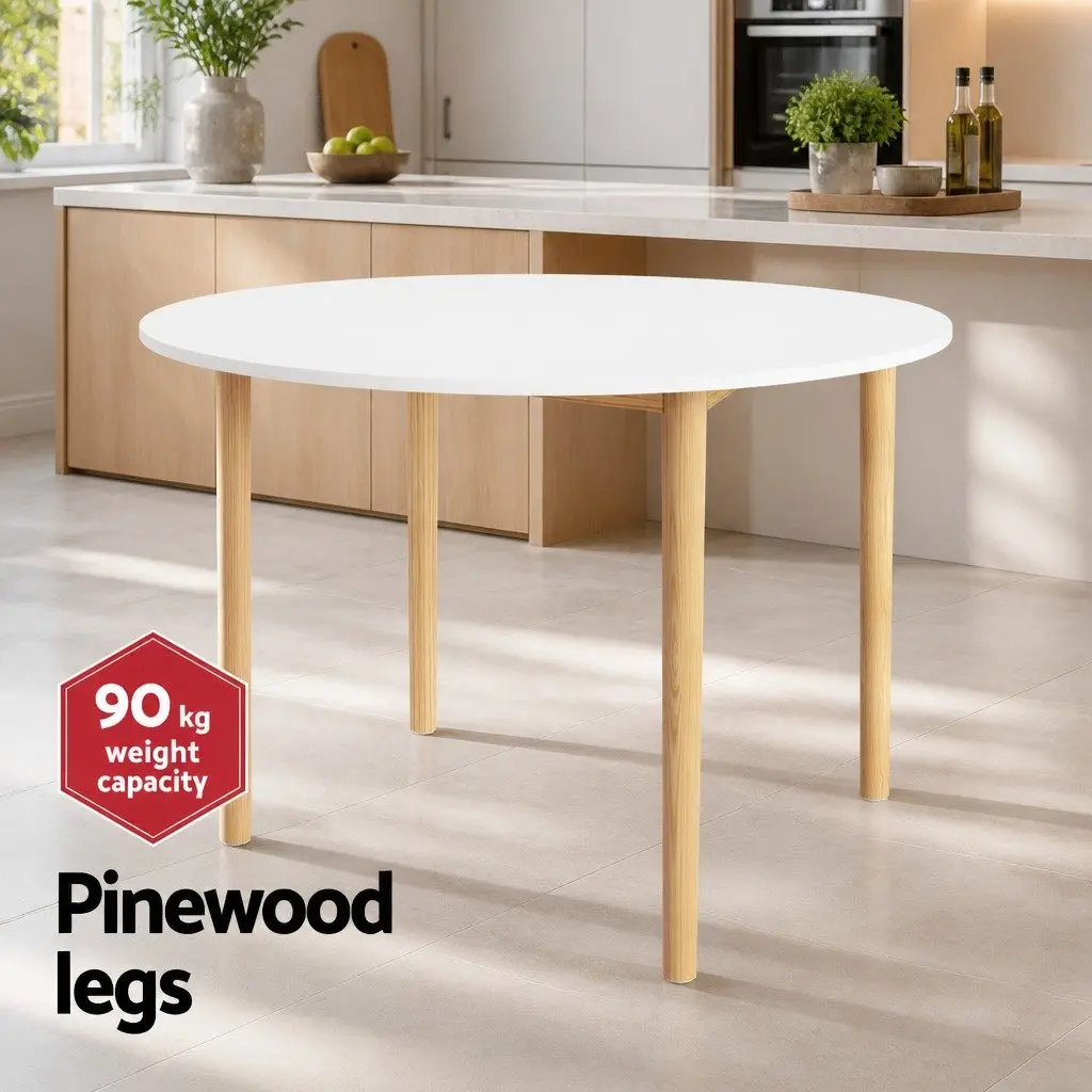 Round Dining Table with 4 Matching Chairs