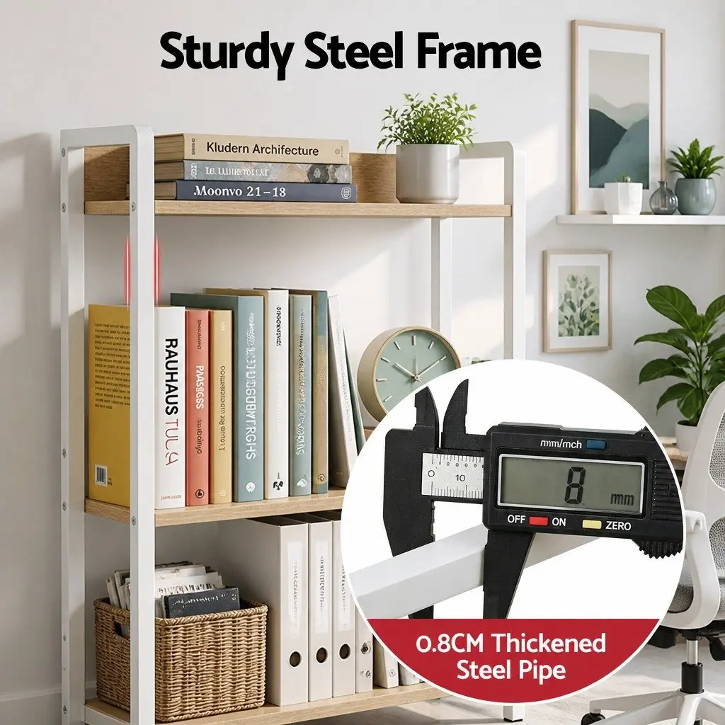 2-Tier Desk Organizer Shelf for Home Office 100cm Width 24cm Depth