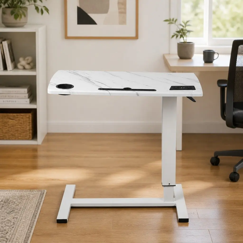 Height Adjustable Standing Desk for Home Office 65-93cm White