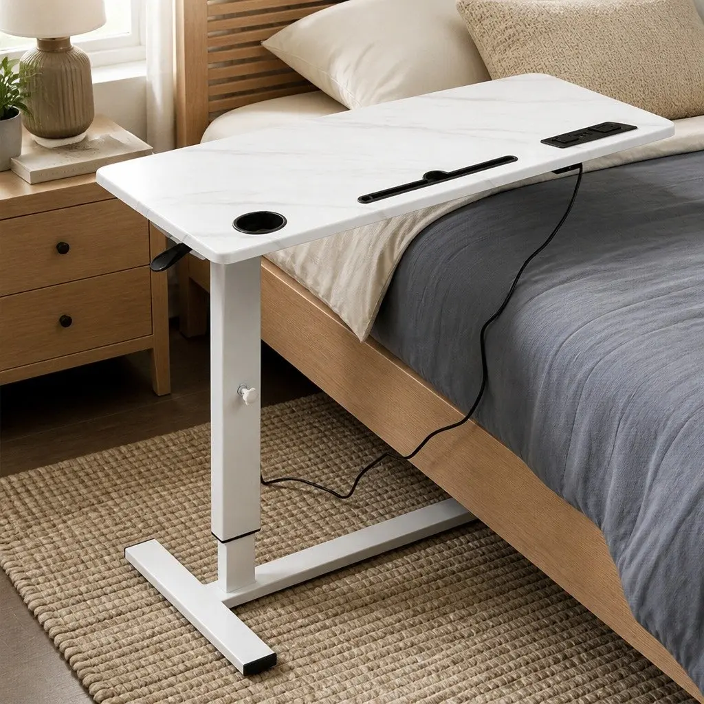 Height Adjustable Standing Desk for Home Office 65-93cm White
