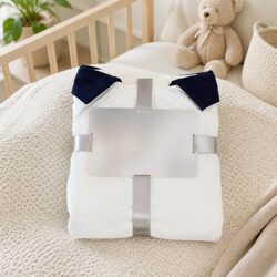 Kids White Knight Knit Cape - Double Layer Design