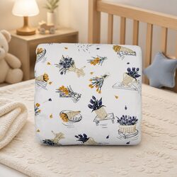 Cotton Knit Baby Blanket 2.5 Tog Winter Warm Crib Stroller Soft Blossom