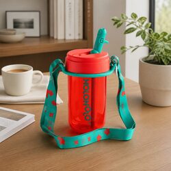 Coffee Cup Strap Holder Carrier Portable On-the-Go Beverage Container Purple