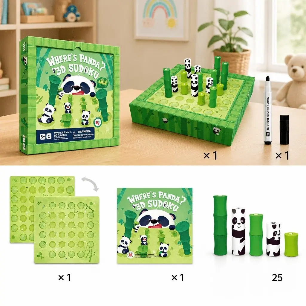 3D Sudoku Board Game for Kids Magnetic Puzzle Size