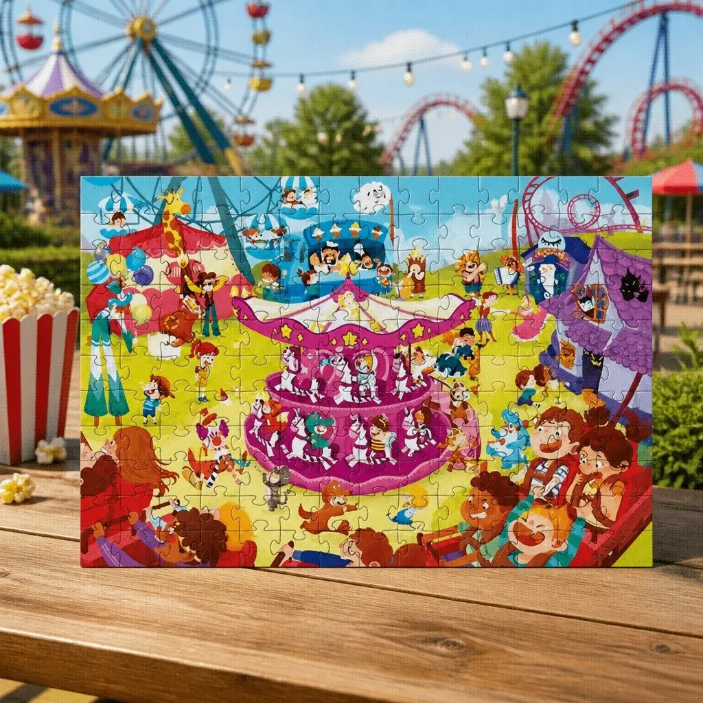 Children's Puzzle Step 7 Playground 154pc 195pc Educational Brain Development