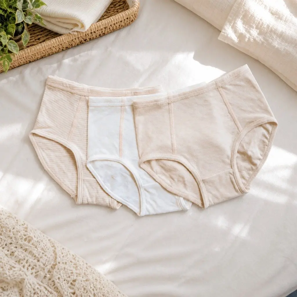 Kids Briefs Girls Underwear Organic Cotton Soft Breathable Size 130