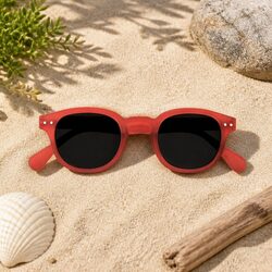 Kids Sunglasses: Grey Square Frame, UV Protection, Ages 5-10