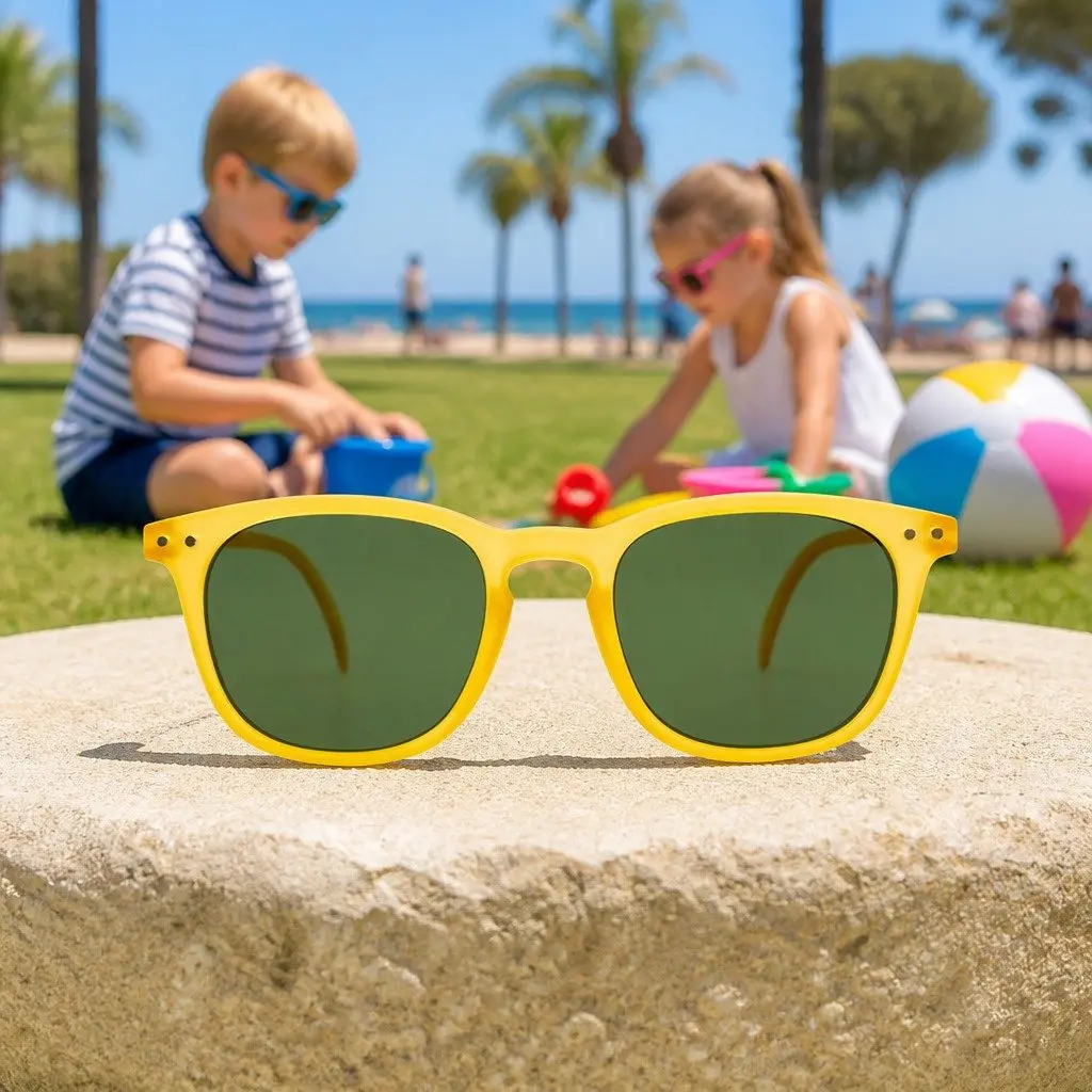 Kids Sunglasses Outdoor Rectangular Frame UV Protection 42mm Lens