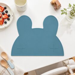 Bunny Silicone Placemat - 48cm x 38cm, Charcoal Color
