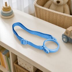 Kids Straw Cup Strap: Aqua Green Adjustable Carrier