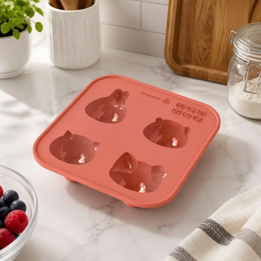 Silicone Animal Bento Mould Kids Food Preparation 13cm