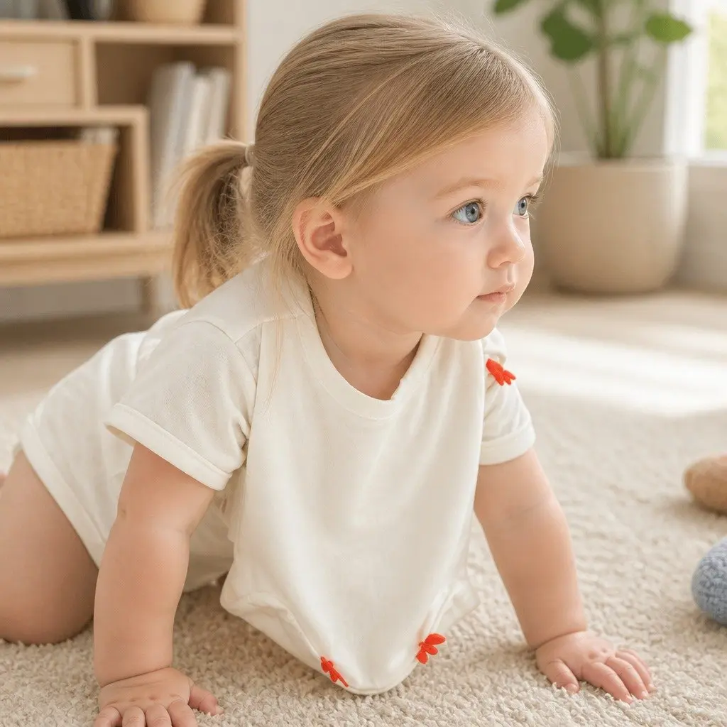 Baby Cotton Bib Mealtime Protection 19 x 26 cm