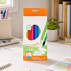 Specifications of 12 Erasable Colored Pencils with Erasers