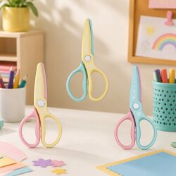 Children's Safety Scissors - 17cm Curved Blade Design