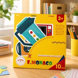 Paper Cutting Craft Set for Kids with Templates and Scissors