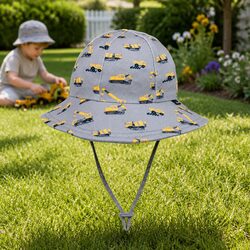 Toddler Bucket Hat - Soft Cotton, UPF50+, XS Size