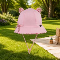 Toddler Bucket Hat Soft Flexible Brim UPF50+ Sun Protection Baby Pram Carrier