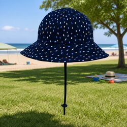 Toddler Bucket Hat with Adjustable Chin Strap and Sun Protection