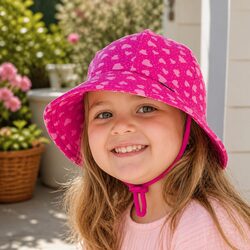 Toddler Bucket Hat: Cotton UPF50+ Sun Protection Hat