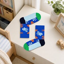 Toddler Crocodile Print Socks - 2-3 Years, 86% Cotton