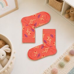 Kids Flamingo Socks - 2-3 Years, 86% Cotton Material