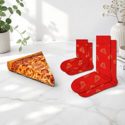 Matching Socks Set Pizza Design for Parents and Kids