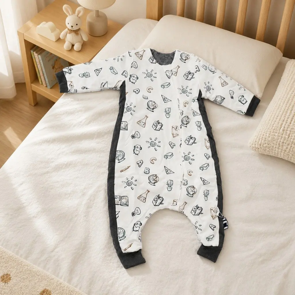 Kids Long Sleeve Split Leg Sleeping Bag