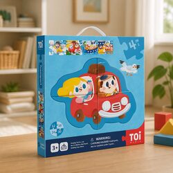 4 Puzzles in a Box: 12, 18, 24, 30 Pieces Included