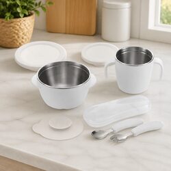 Dimensions of Kids Stainless Steel Feeding Set