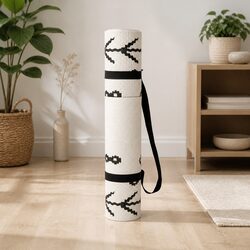 Berber Pattern Yoga Mat - PVC, 60 x 173 cm, Lightweight