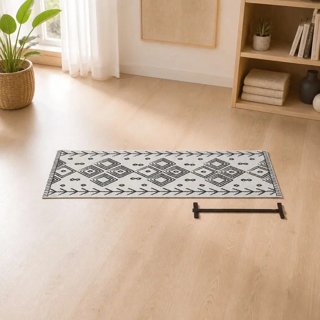 Yoga Mat Rug Berber Pattern Thick Lightweight Portable Fitness Exercise Cushion