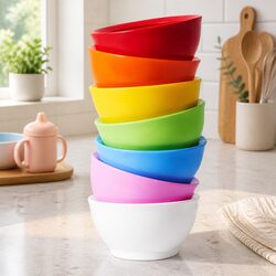 8oz Spill-Proof Anti-Slip Bowl Set for Ages 4 Months+