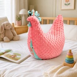 Specifications of the Coral Hen Pillow for Kids