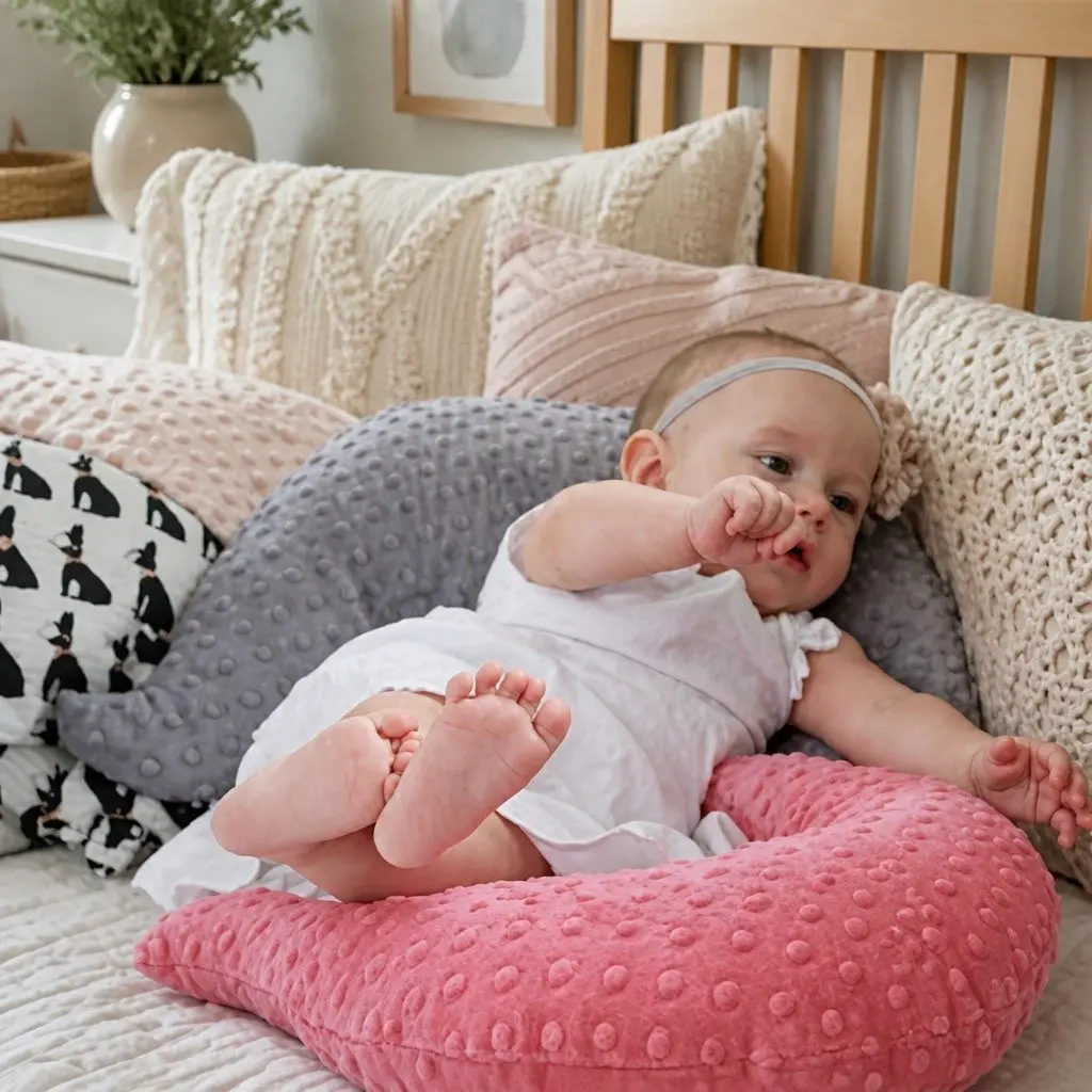 Hen Pillow Coral Large Soft Toy for Sleeping Feeding Support Cushion