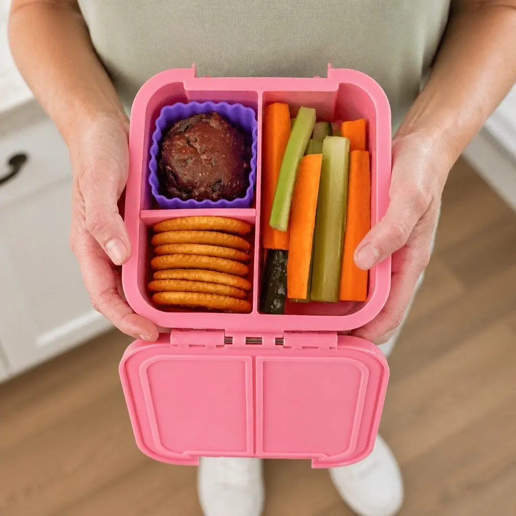Bento Two Kids Lunch Box Snack Container Leakproof Compartments On The Go