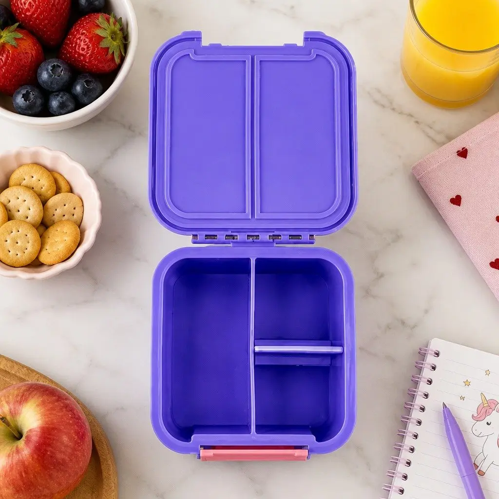 Bento Two Kids Lunch Box Snack Container Leakproof Compartments On The Go
