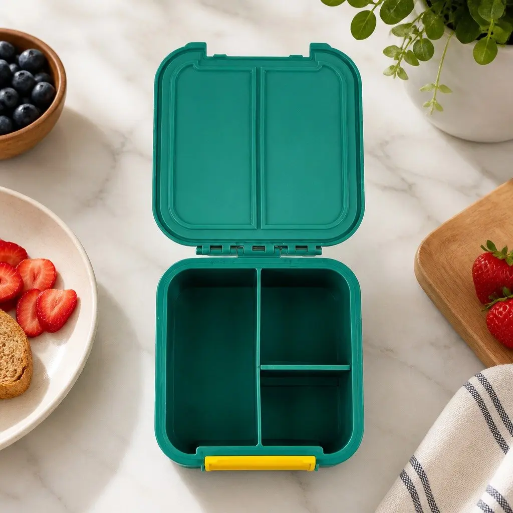 Bento Two Kids Lunch Box Snack Container Leakproof Compartments On-The-Go