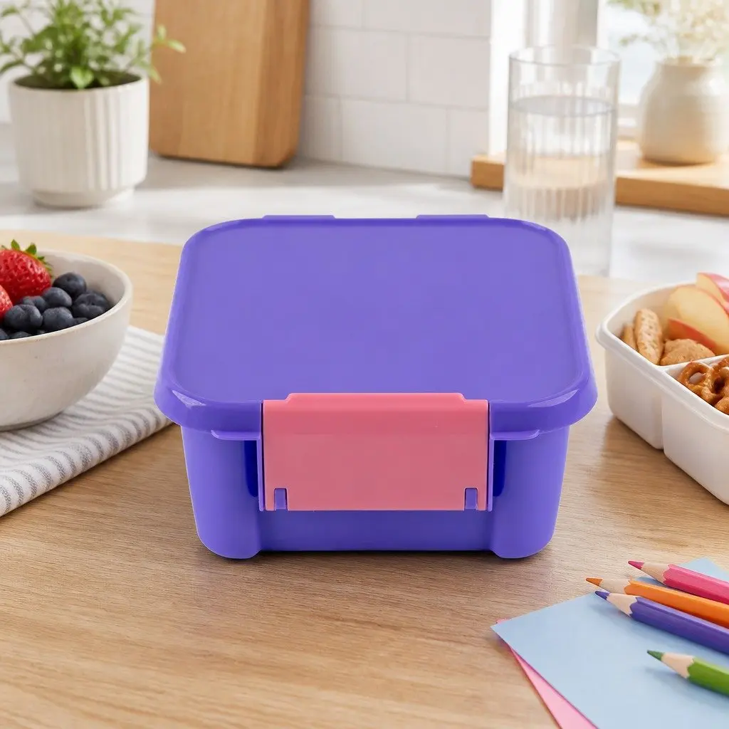 Bento Two Kids Lunch Box Snack Container Leakproof Compartments On-The-Go