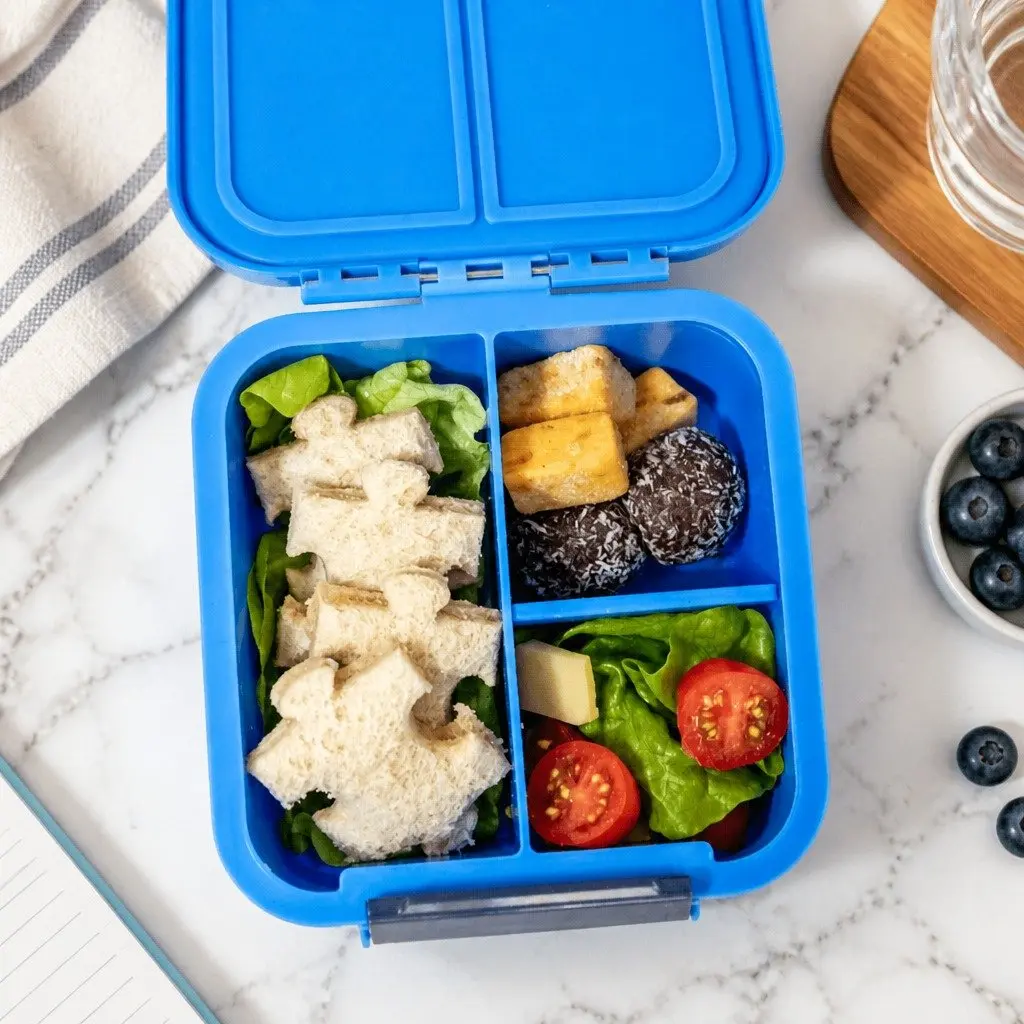 Bento Two Kids Lunch Box Snack Container Leakproof Compartments On-The-Go